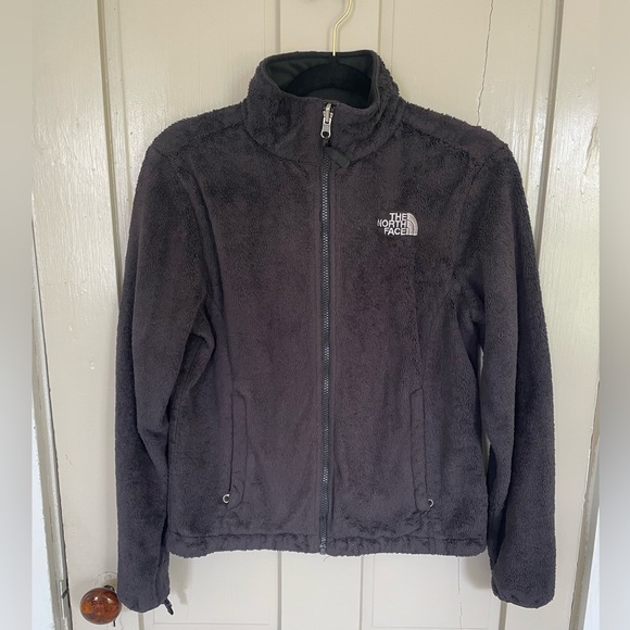 The North Face Black Teddy Jacket Cozy Fleece Stand-Up Collar Zip Up NWOT Active - Picture 3 of 14